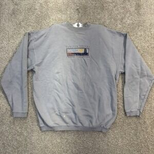 Desert Heat Mens L Pawleys Island South Carolina Embroidered Crewneck Sweatshirt